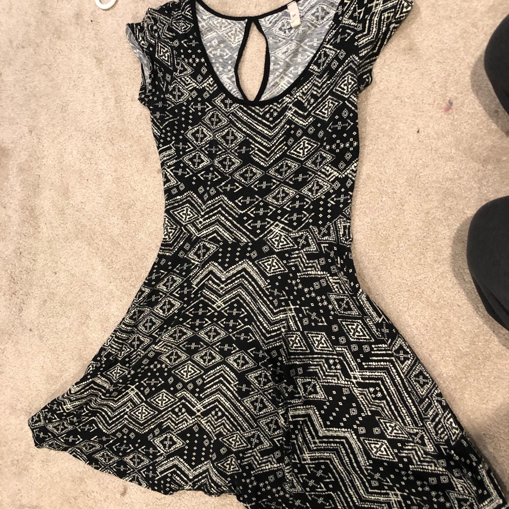 Pattered skater dress